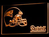 New England Patriots (2) LED Neon Sign USB - Orange - TheLedHeroes