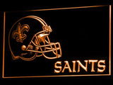 New Orleans Saints (3) LED Neon Sign USB - Orange - TheLedHeroes
