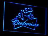 Budweiser Frog LED Neon Sign USB - Blue - TheLedHeroes