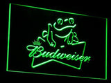 Budweiser Frog LED Neon Sign Electrical - Green - TheLedHeroes