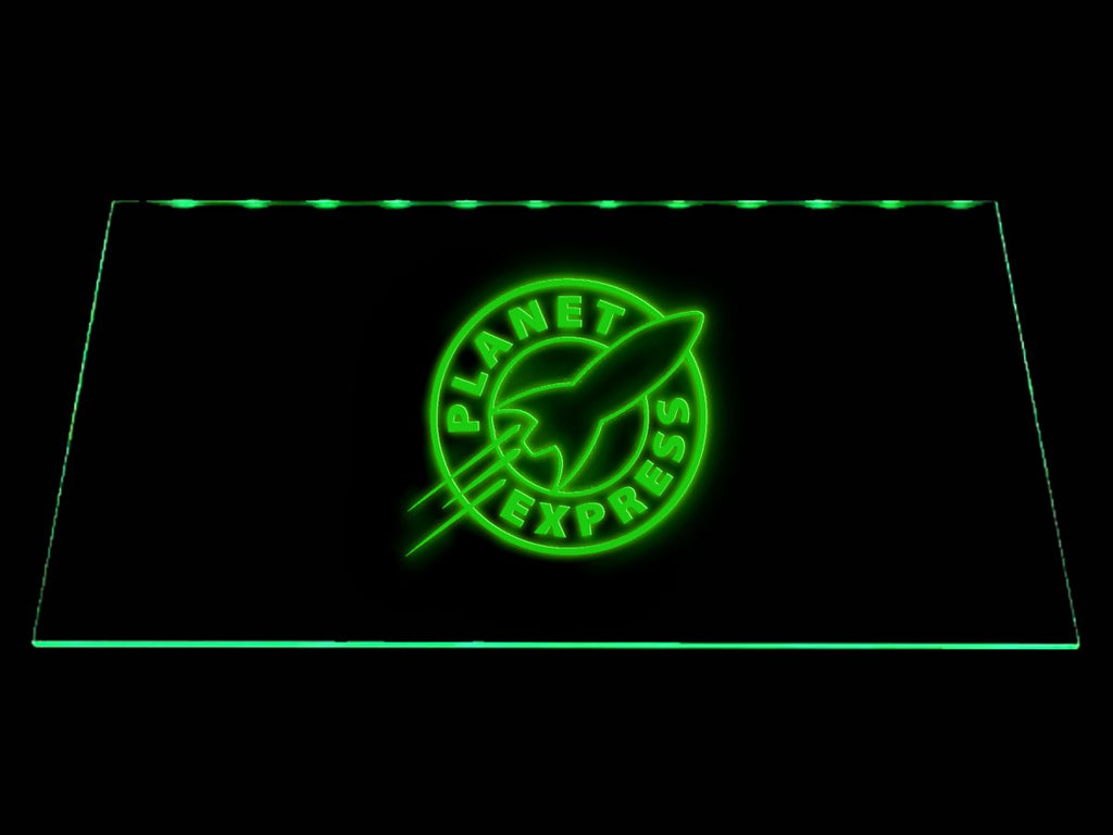 Futurama Planet Express LED Neon Sign Electrical - Green - TheLedHeroes