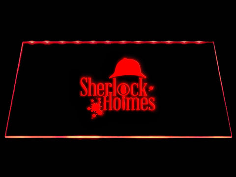 Sherlock Holmes (2) LED Neon Sign Electrical - Red - TheLedHeroes