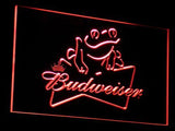 Budweiser Frog LED Neon Sign USB - Red - TheLedHeroes