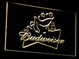 Budweiser Frog LED Neon Sign Electrical - Yellow - TheLedHeroes