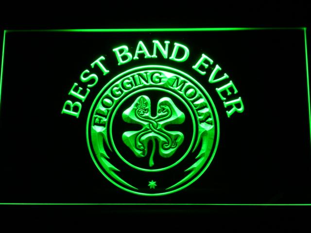 Flogging Molly Best Band Ever LED Neon Sign USB - Green - TheLedHeroes