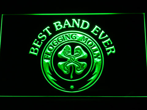 FREE Flogging Molly Best Band Ever LED Sign - Green - TheLedHeroes