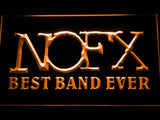 NOFX Best Band Ever LED Neon Sign USB - Orange - TheLedHeroes