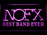 NOFX Best Band Ever LED Neon Sign Electrical - Purple - TheLedHeroes