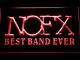 NOFX Best Band Ever LED Neon Sign USB - Red - TheLedHeroes