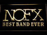 NOFX Best Band Ever LED Neon Sign USB - Yellow - TheLedHeroes