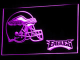 Philadelphia Eagles (3) LED Neon Sign Electrical - Purple - TheLedHeroes