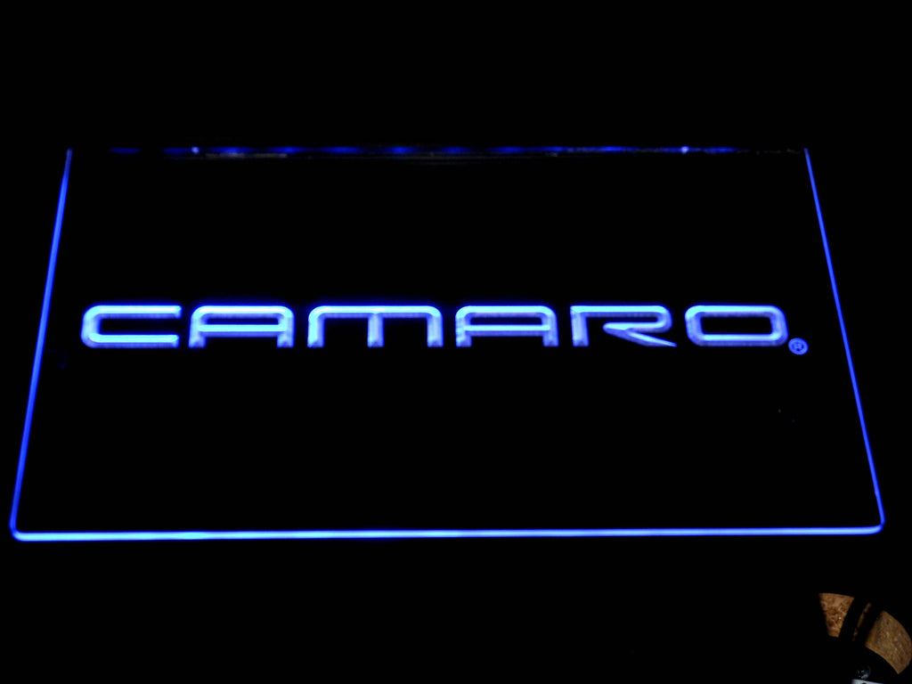 FREE Chevrolet Camaro LED Sign - Blue - TheLedHeroes