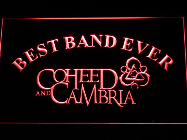 Coheed and Cambria Best Band Ever LED Neon Sign Electrical - Red - TheLedHeroes