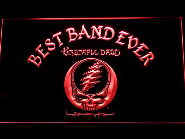 Grateful Dead Best Band Ever LED Neon Sign Electrical - Red - TheLedHeroes