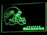 Seattle Seahawks (3) LED Neon Sign USB - Green - TheLedHeroes