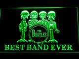 The Beatles Best Band Ever 3 LED Sign - Green - TheLedHeroes