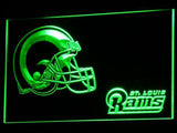 Saint Louis Rams (3) LED Neon Sign USB - Green - TheLedHeroes