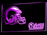 Saint Louis Rams (3) LED Neon Sign USB - Purple - TheLedHeroes