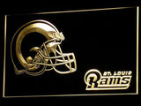 Saint Louis Rams (3) LED Neon Sign USB - Yellow - TheLedHeroes