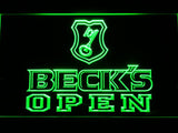 Beck's Open LED Neon Sign USB - Green - TheLedHeroes