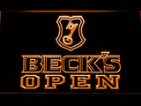 Beck's Open LED Neon Sign Electrical - Orange - TheLedHeroes