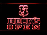 FREE Beck's Open LED Sign - Red - TheLedHeroes