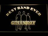 Green Day Best Band Ever (2)  LED Neon Sign USB - Yellow - TheLedHeroes