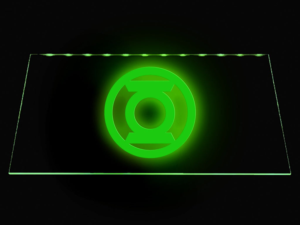 Green Lantern LED Neon Sign USB - Green - TheLedHeroes