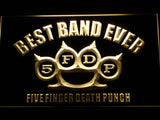 Five Finger Death Punch Best Band Ever LED Neon Sign Electrical - Yellow - TheLedHeroes