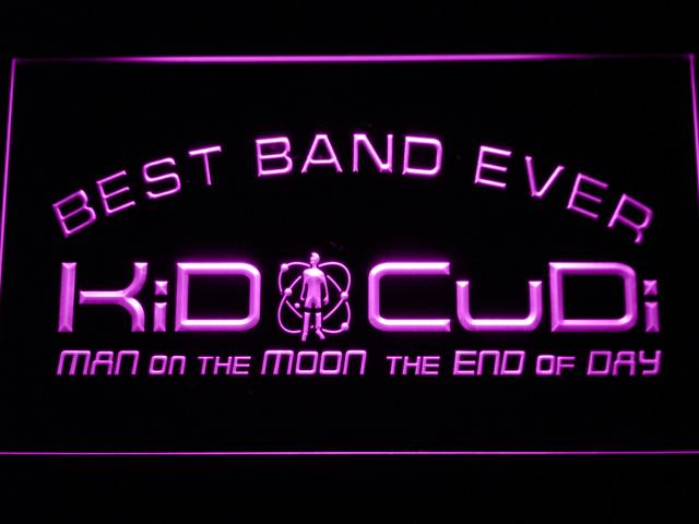 Kid Cudi Best Band Ever LED Neon Sign USB - Purple - TheLedHeroes