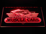 American Muscle Cars LED Neon Sign USB - Red - TheLedHeroes