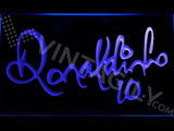 Ronaldinho 10 LED Neon Sign Electrical - Blue - TheLedHeroes