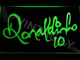 Ronaldinho 10 LED Neon Sign Electrical - Green - TheLedHeroes