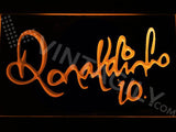 Ronaldinho 10 LED Neon Sign Electrical - Orange - TheLedHeroes