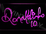 Ronaldinho 10 LED Neon Sign Electrical - Purple - TheLedHeroes