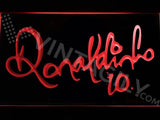 Ronaldinho 10 LED Neon Sign USB - Red - TheLedHeroes