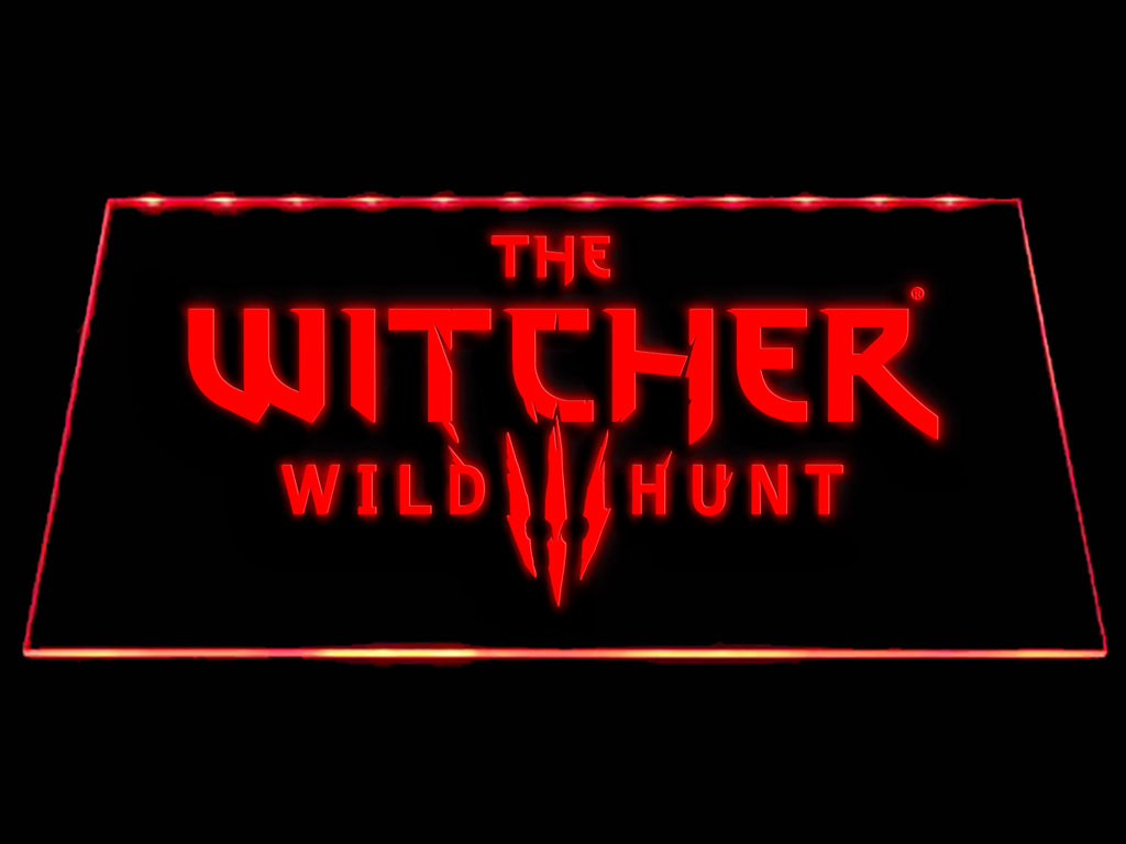 The Witcher Wild Hunt LED Sign - Red - TheLedHeroes