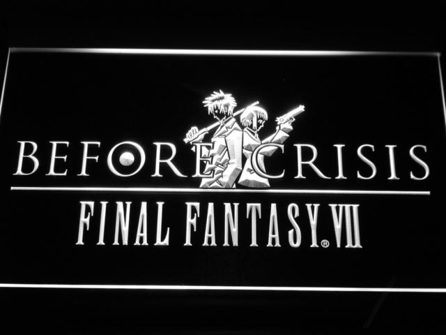 Final Fantasy VII Before Crisis LED Neon Sign Electrical - White - TheLedHeroes
