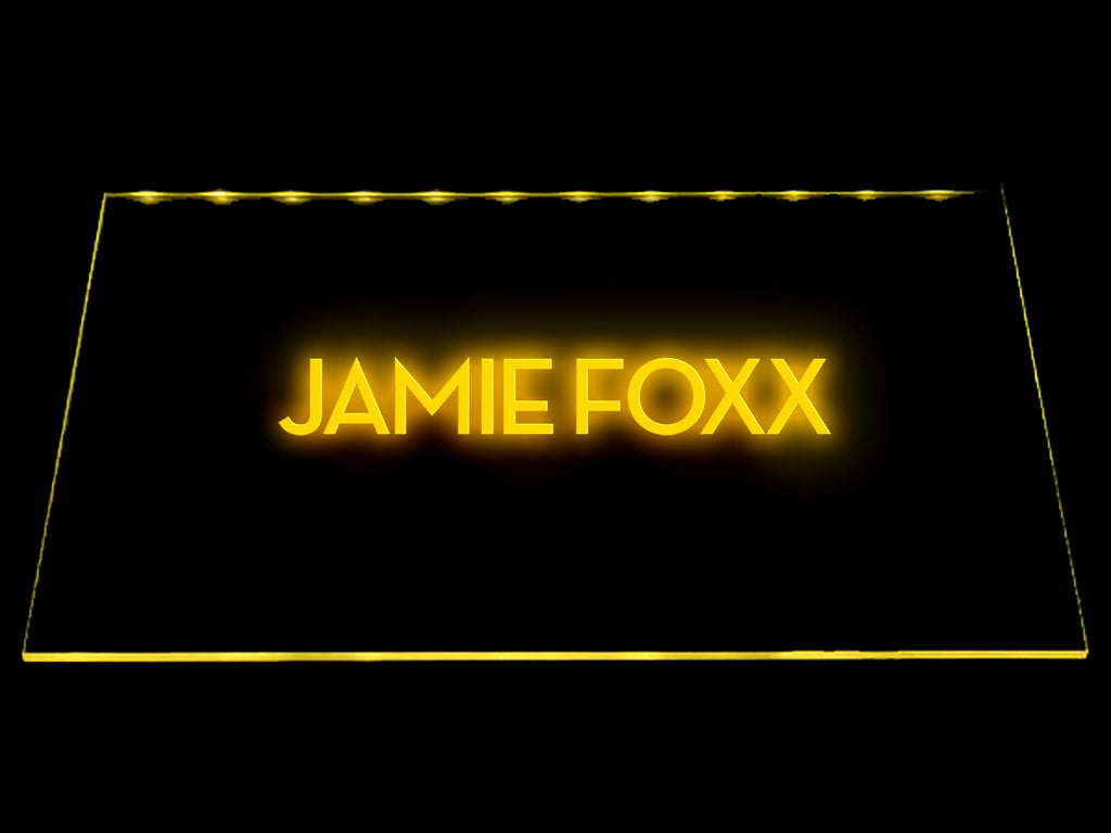 FREE Jamie Foxx LED Sign - Yellow - TheLedHeroes