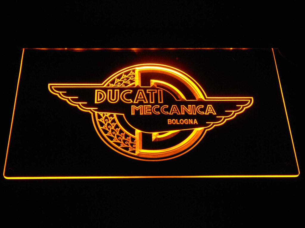Ducati Meccanica LED Neon Sign USB - Yellow - TheLedHeroes