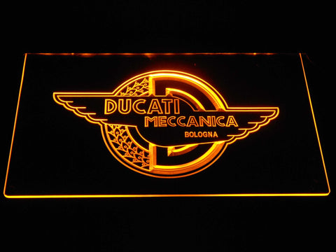 Ducati Meccanica LED Neon Sign USB - Yellow - TheLedHeroes