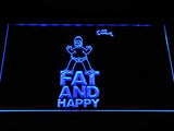 The Simpsons Fat and Happy LED Neon Sign USB - Blue - TheLedHeroes