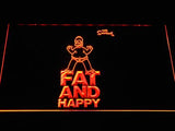 FREE The Simpsons Fat and Happy LED Sign - Orange - TheLedHeroes