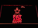 The Simpsons Fat and Happy LED Neon Sign Electrical - Red - TheLedHeroes