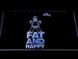 FREE The Simpsons Fat and Happy LED Sign - White - TheLedHeroes