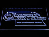 Nebraska Bush Pullers LED Neon Sign USB - White - TheLedHeroes