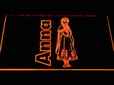 Anna LED Neon Sign Electrical - Orange - TheLedHeroes