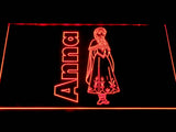 FREE Anna LED Sign - Red - TheLedHeroes