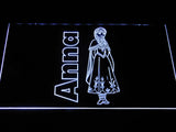 FREE Anna LED Sign - White - TheLedHeroes