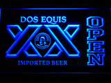 Dos Equis Open LED Neon Sign Electrical - Blue - TheLedHeroes